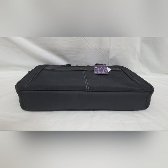 Targus Classic Slim Ergonomic Briefcase Laptop Messenger Travel Office Bag - Picture 5 of 12